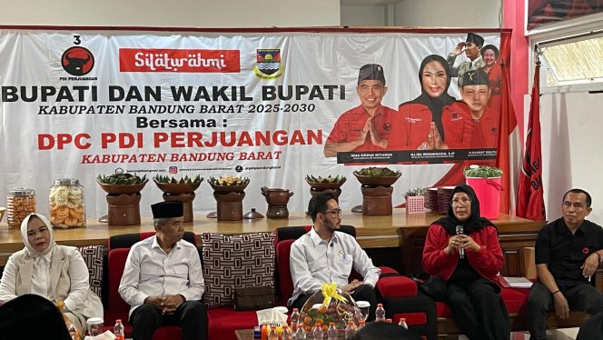 Menyatukan Visi dan Misi, Bupati Bandung Barat Jeje Ritchie Ismail Kunjungi DPC PDI Perjuangan