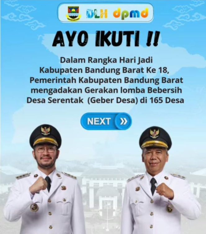 
					165 Desa Serentak Gelar Aksi “Desa Bersih-Bersih” Dalam Rangka Hari Jadi ke-18 KBB