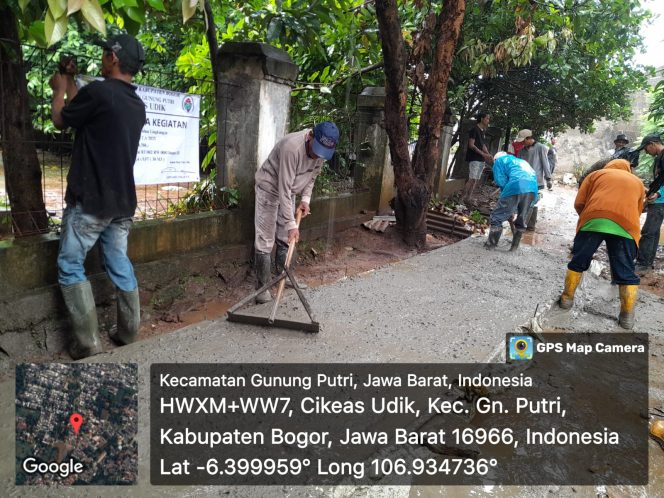 
					Desa Cikeas Udik  Realisasikan Pembangunan Betonisasi Jalan Lingkungan Pakai Anggaran Dana Desa  2025