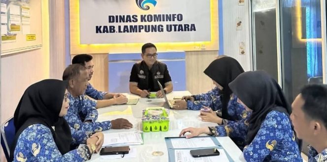 Kadis Kominfo Pimpin Rapat Pembahasan Manajemen dan Disiplin Asn di Lingkungan Dinas Kominfo Lampung Utara