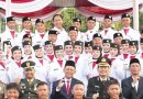 Upacara Penurunan Bendera HUT RI ke-80 di Kecamatan Ciampea Berlangsung Khidmat