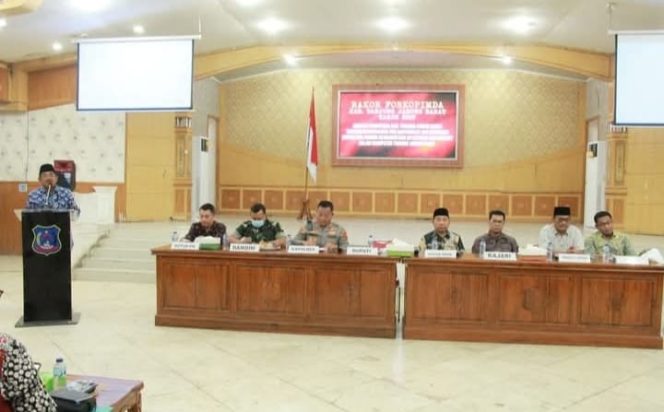 Bupati Anwar Sadat Pimpin Rakor Forkopimda: Perkuat Kewaspadaan Dini, Jaga Kondusifitas Tanjab Barat